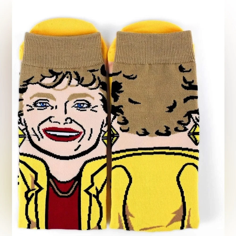 The Golden Girls Blanche Bioworld 360 Crew Socks Novelty 10-13 unisex NEW pack